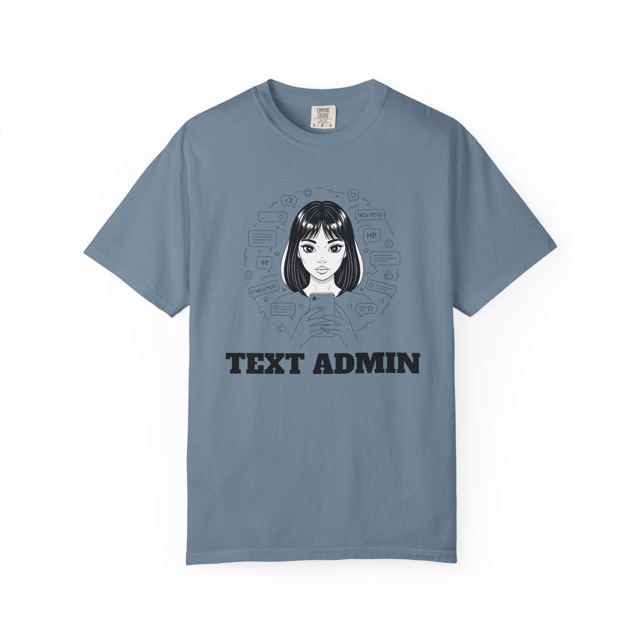 Text Admin — Retro Anime Graphic Tee