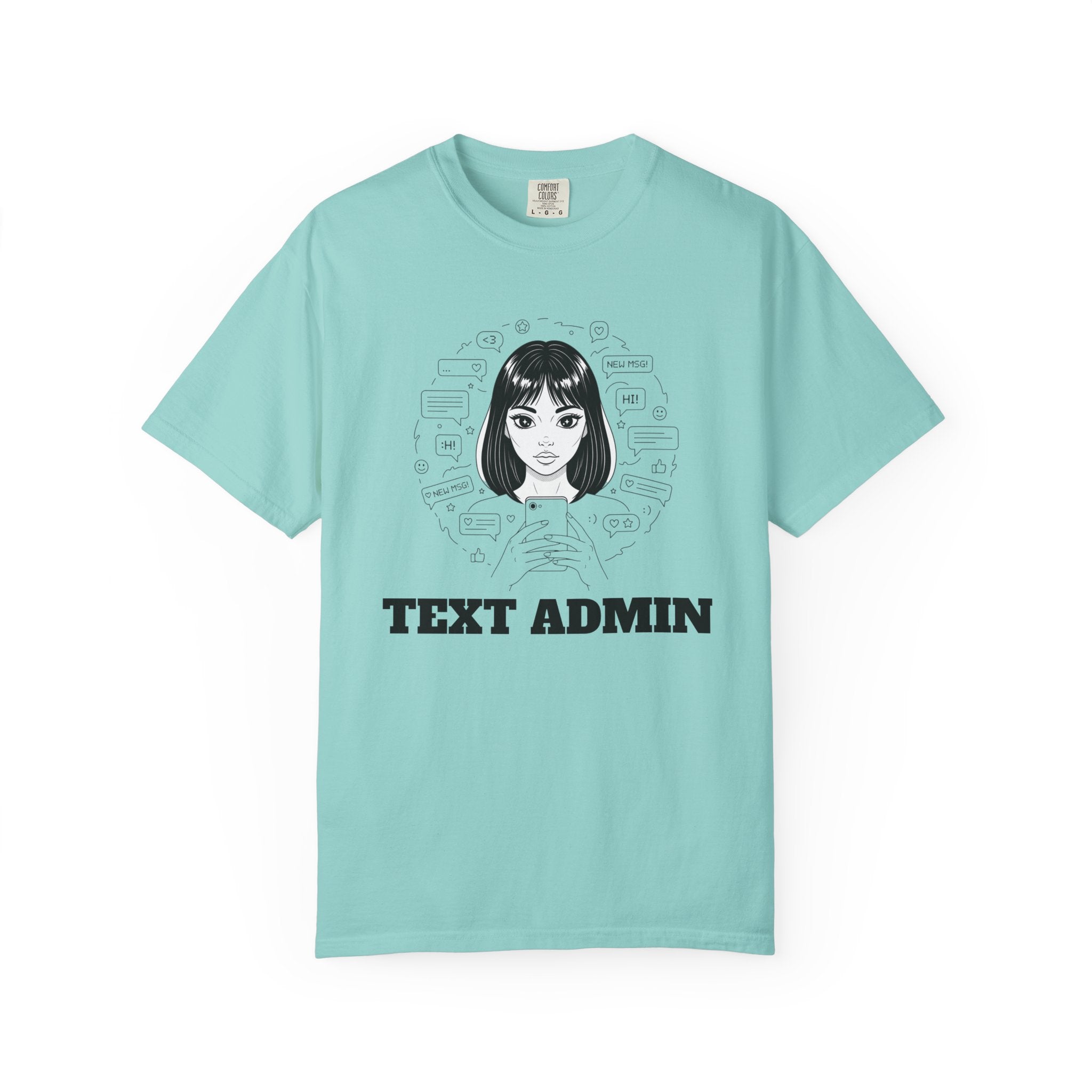 Text Admin — Retro Anime Graphic Tee