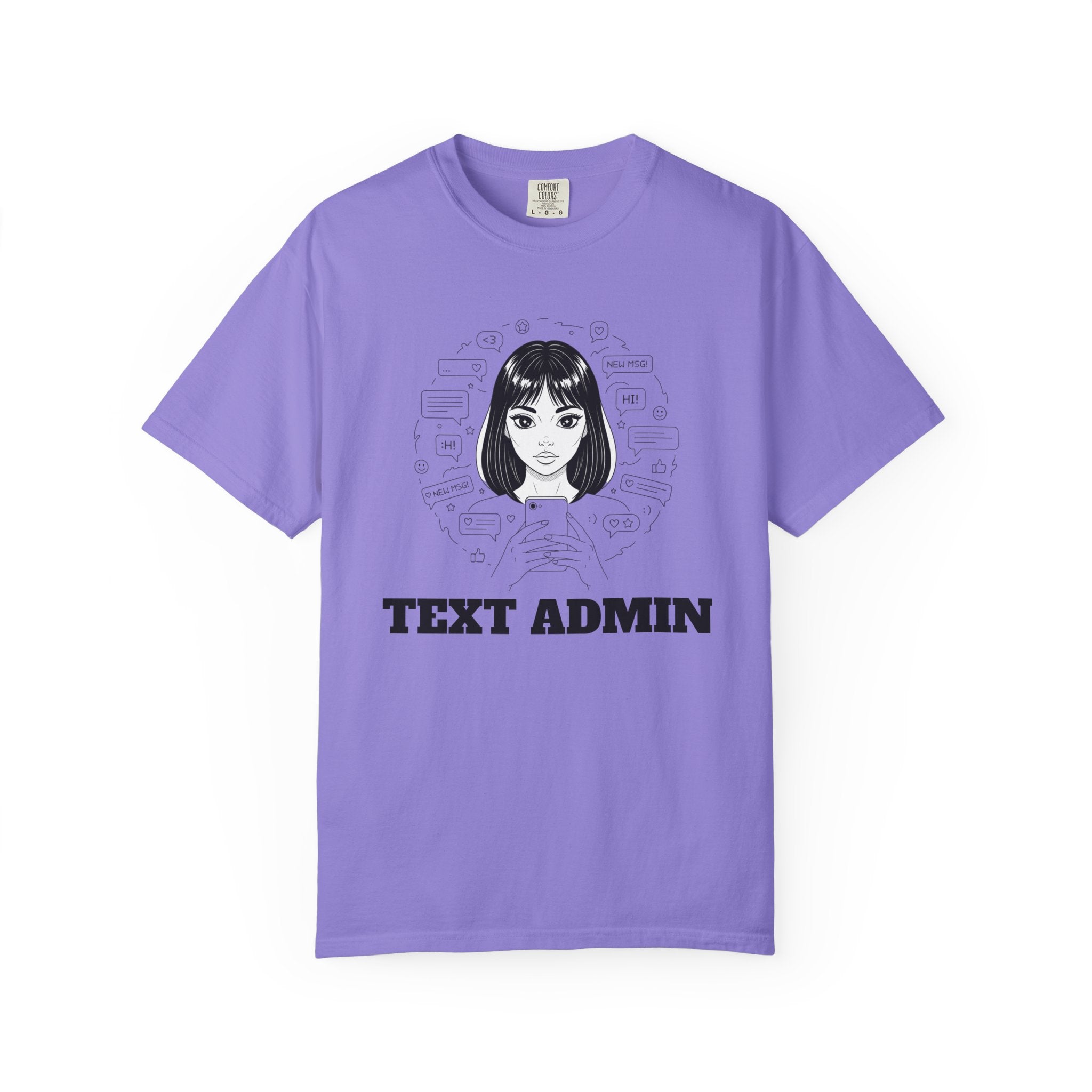 Text Admin — Retro Anime Graphic Tee