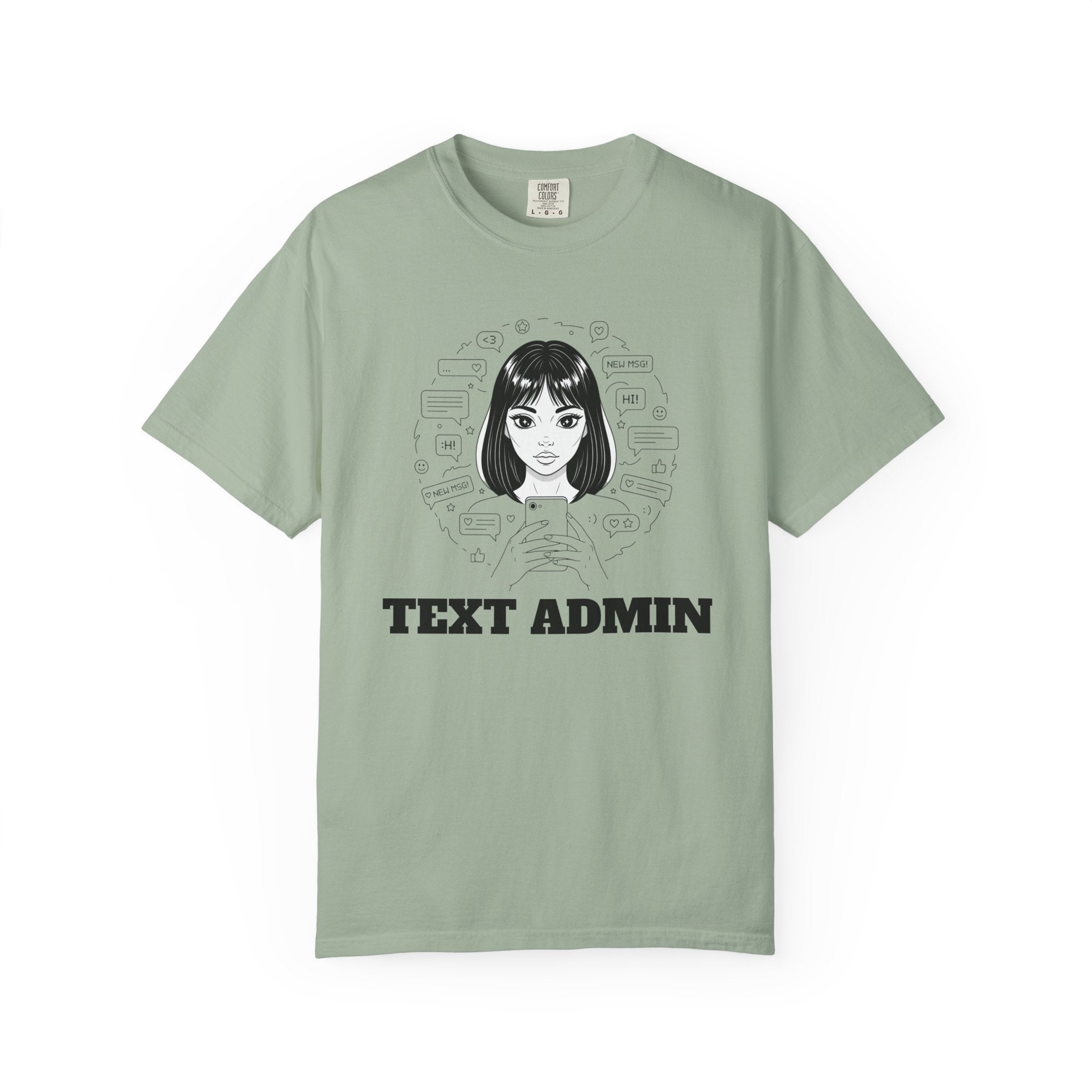 Text Admin — Retro Anime Graphic Tee