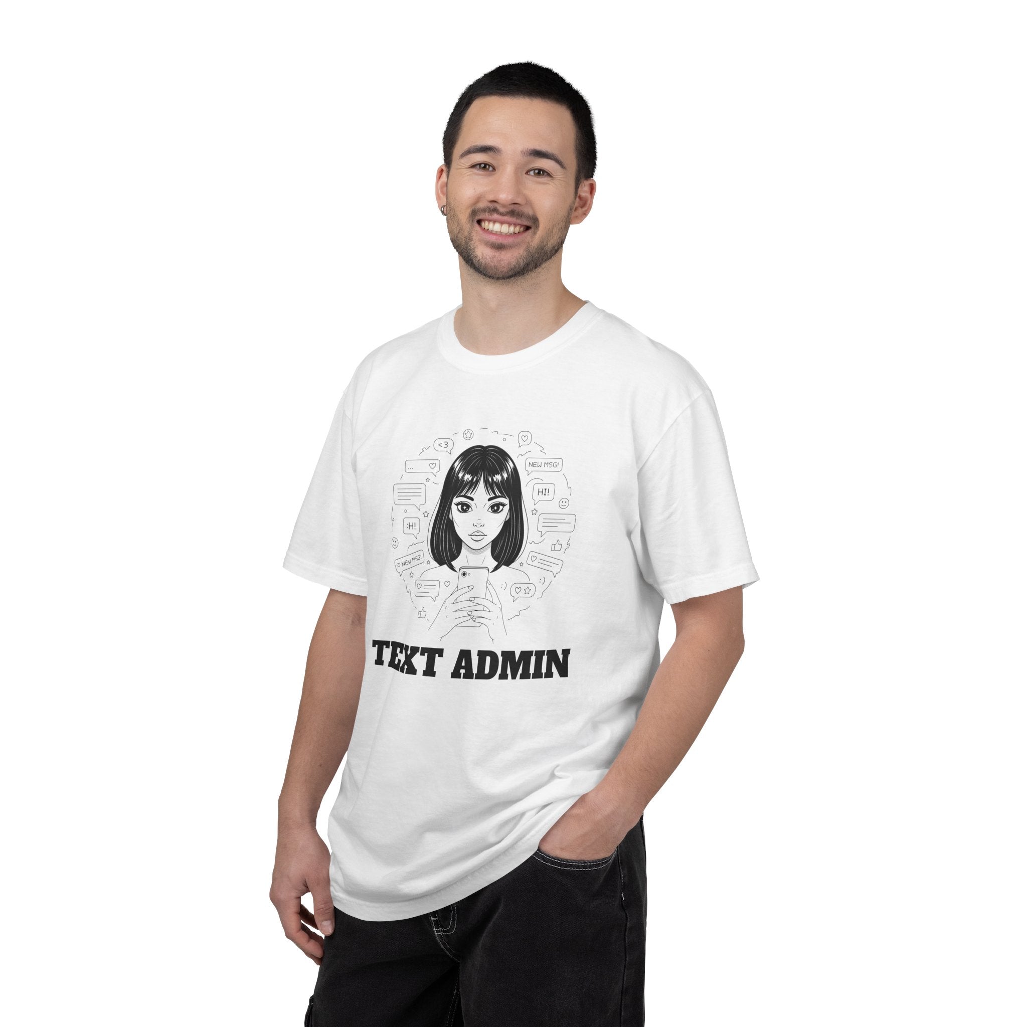 Text Admin — Retro Anime Graphic Tee