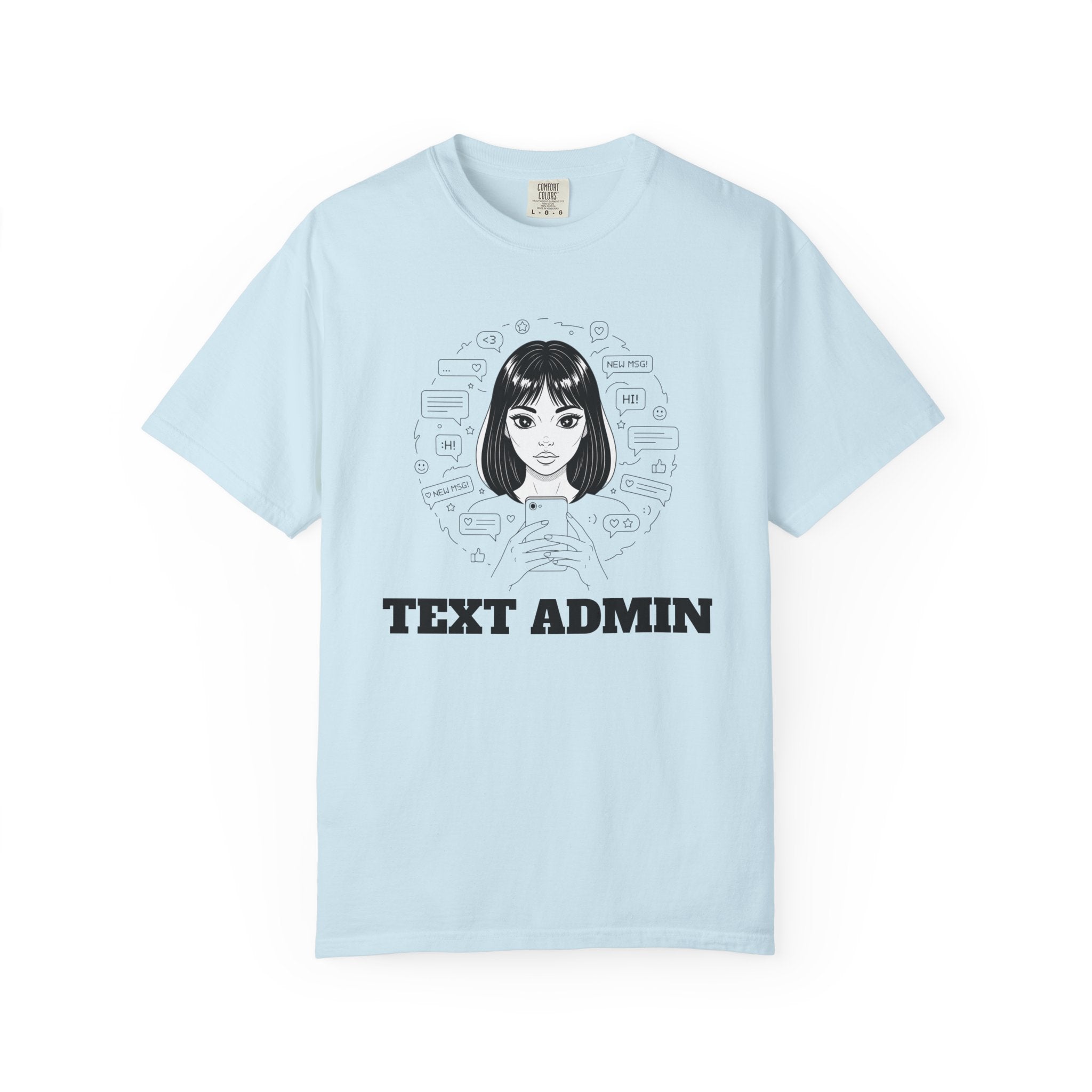 Text Admin — Retro Anime Graphic Tee