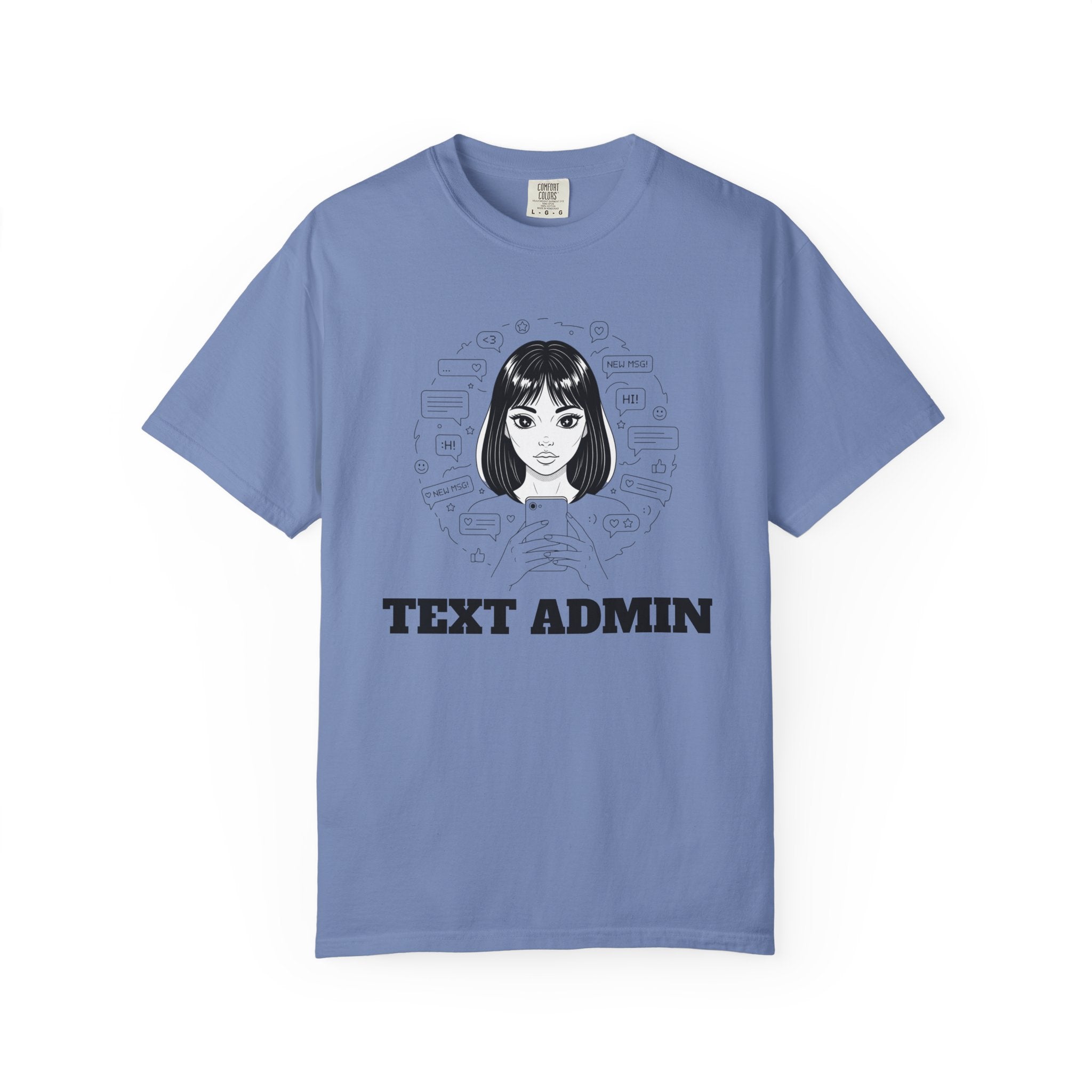 Text Admin — Retro Anime Graphic Tee