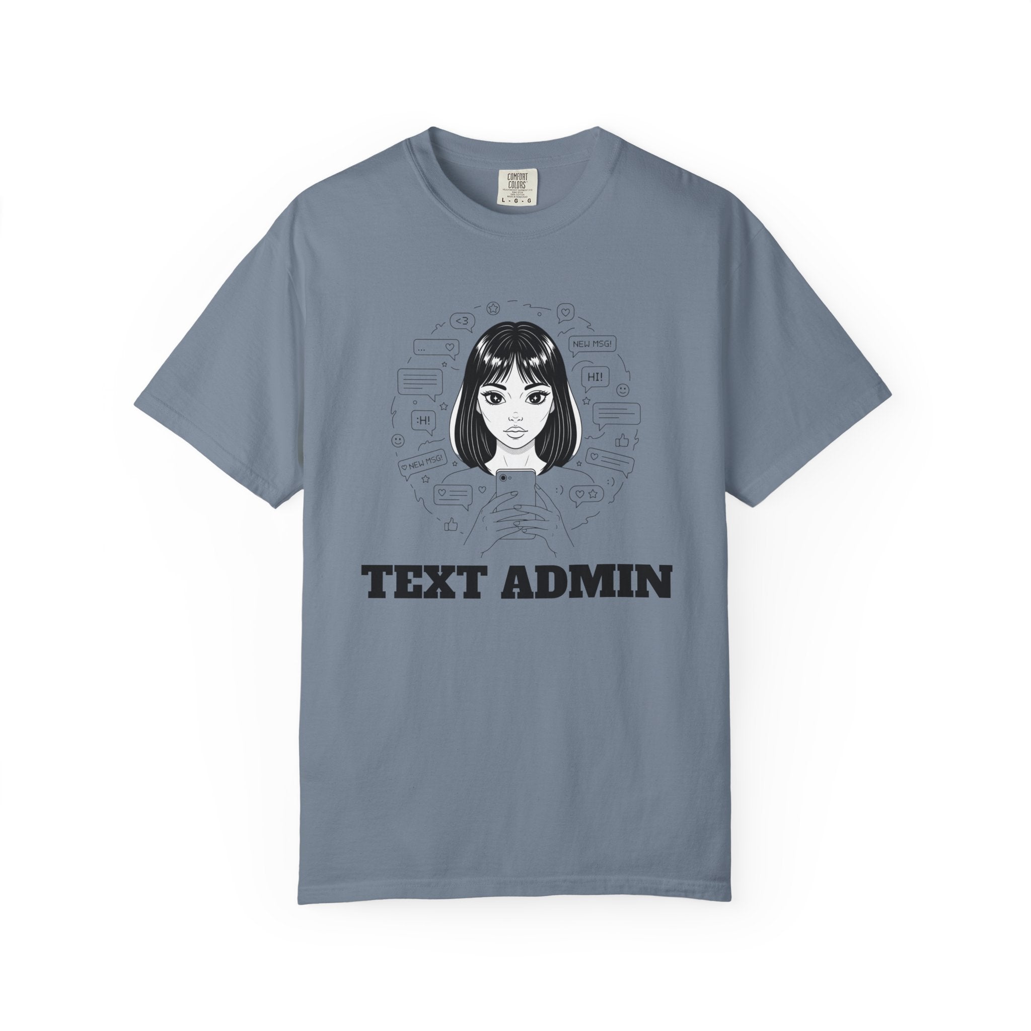Text Admin — Retro Anime Graphic Tee