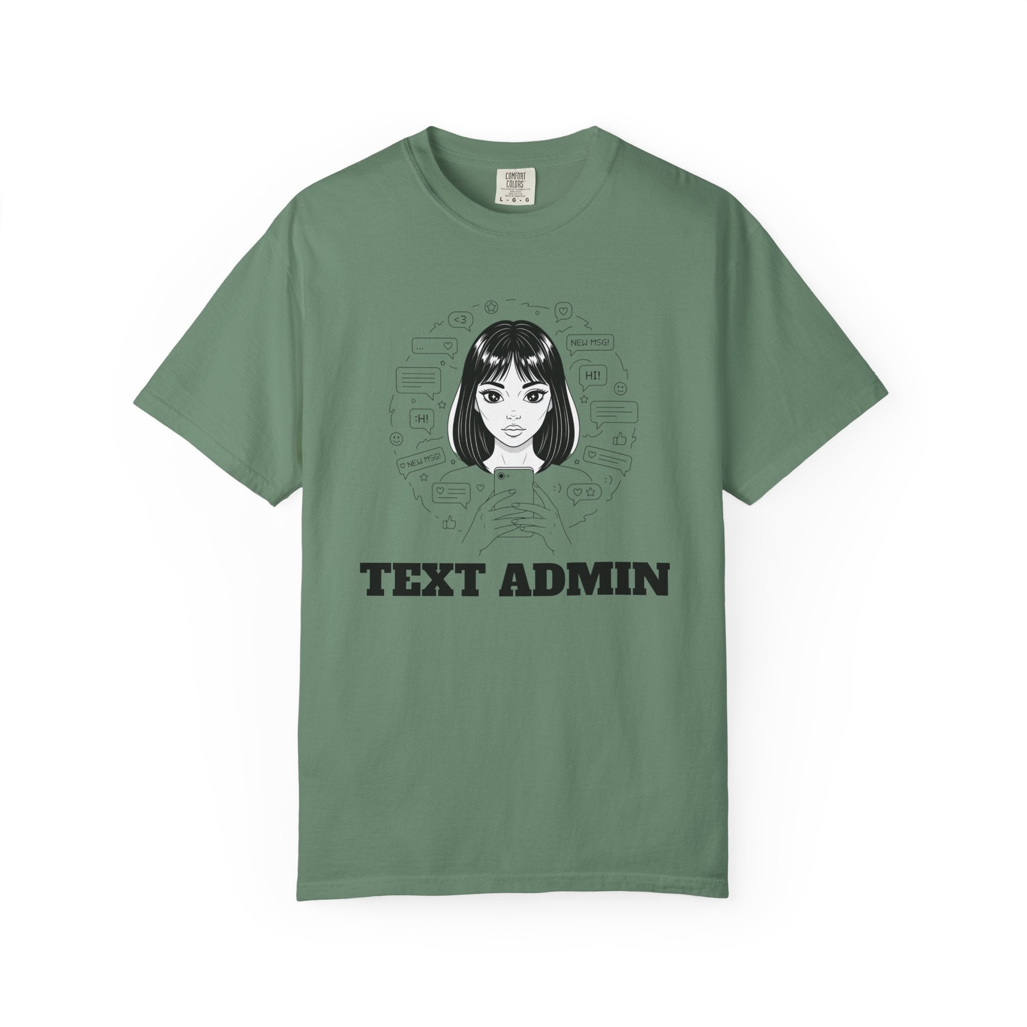 Text Admin — Retro Anime Graphic Tee