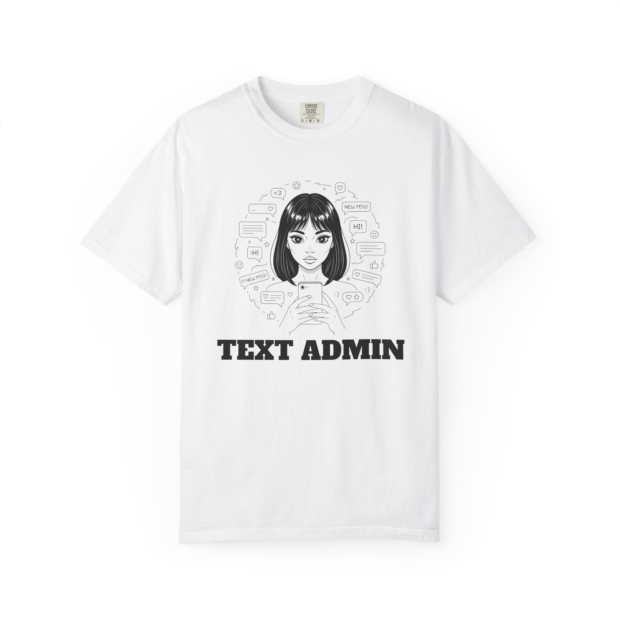 Text Admin — Retro Anime Graphic Tee