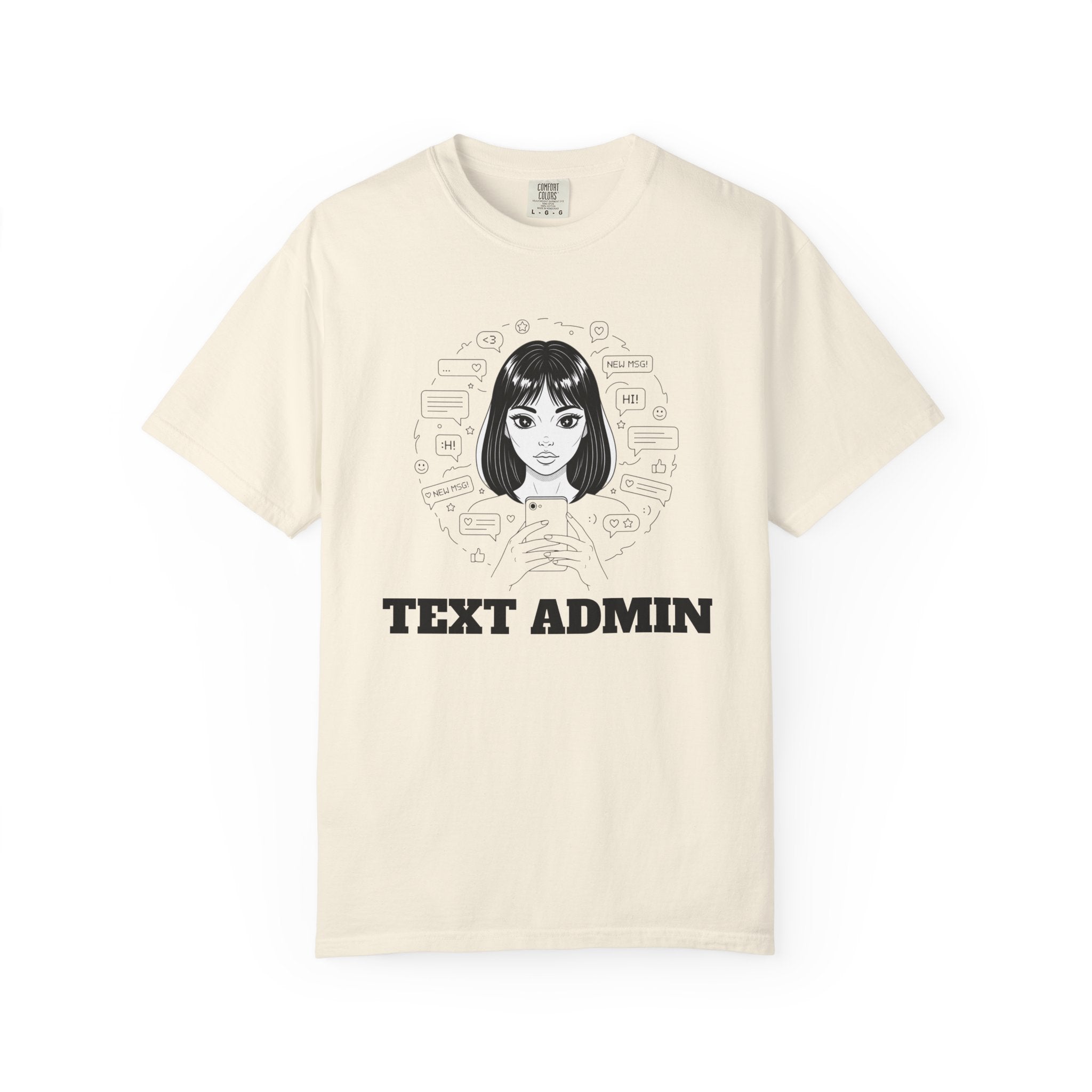 Text Admin — Retro Anime Graphic Tee