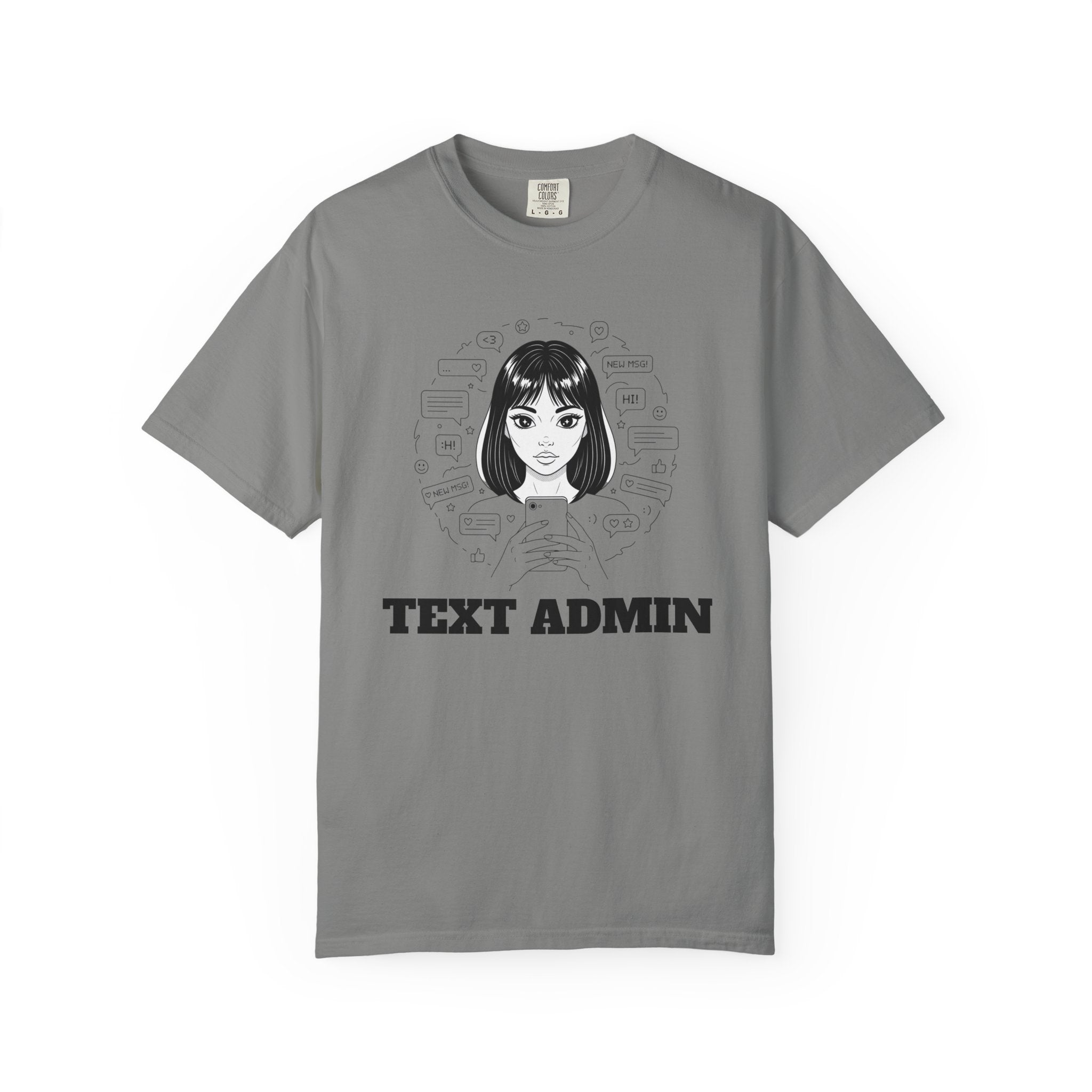 Text Admin — Retro Anime Graphic Tee