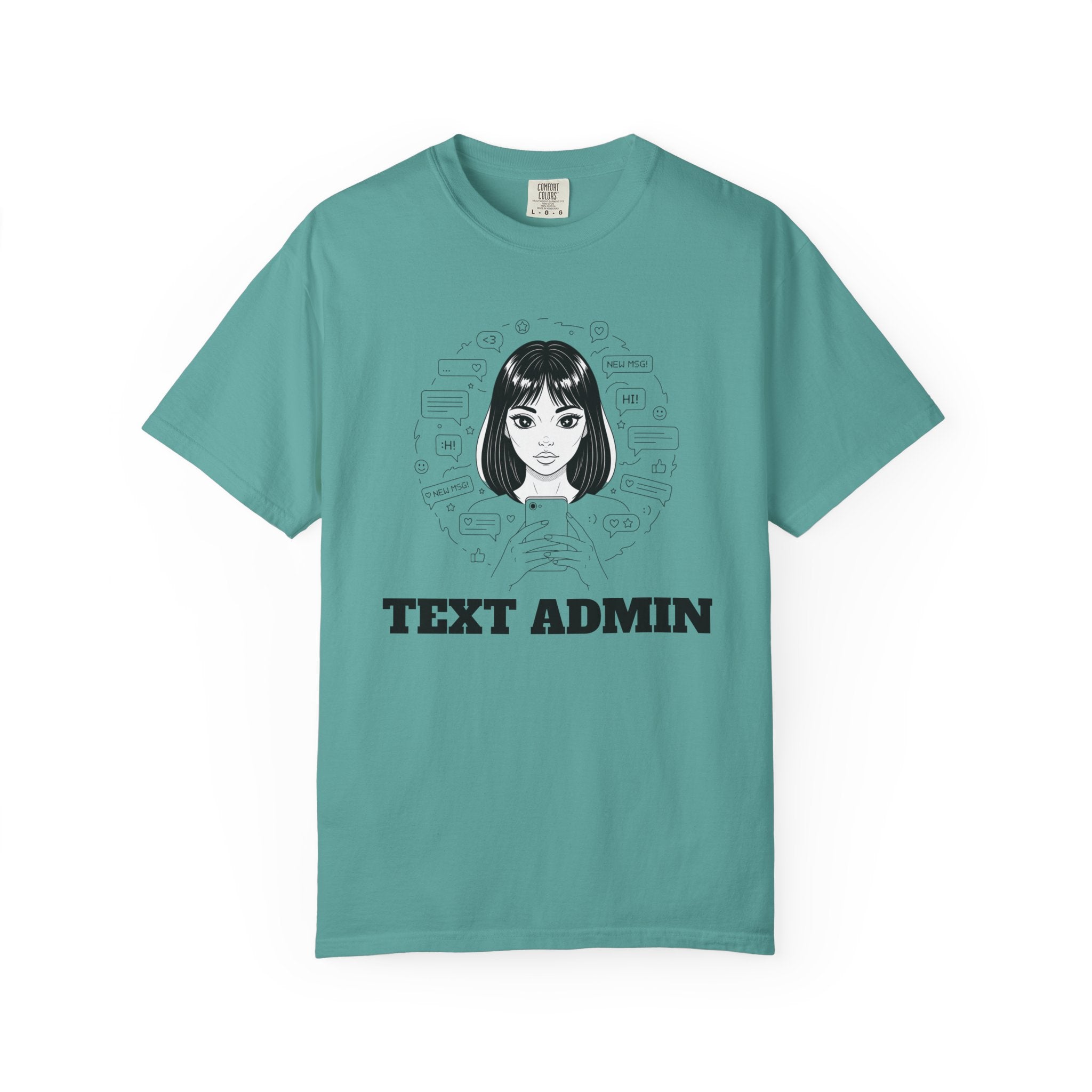 Text Admin — Retro Anime Graphic Tee